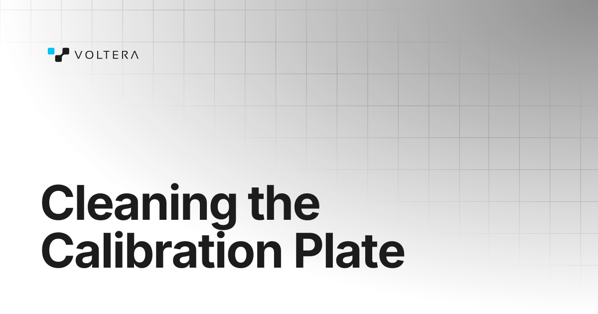 Cleaning the Calibration Plate | NOVA | Voltera Docs