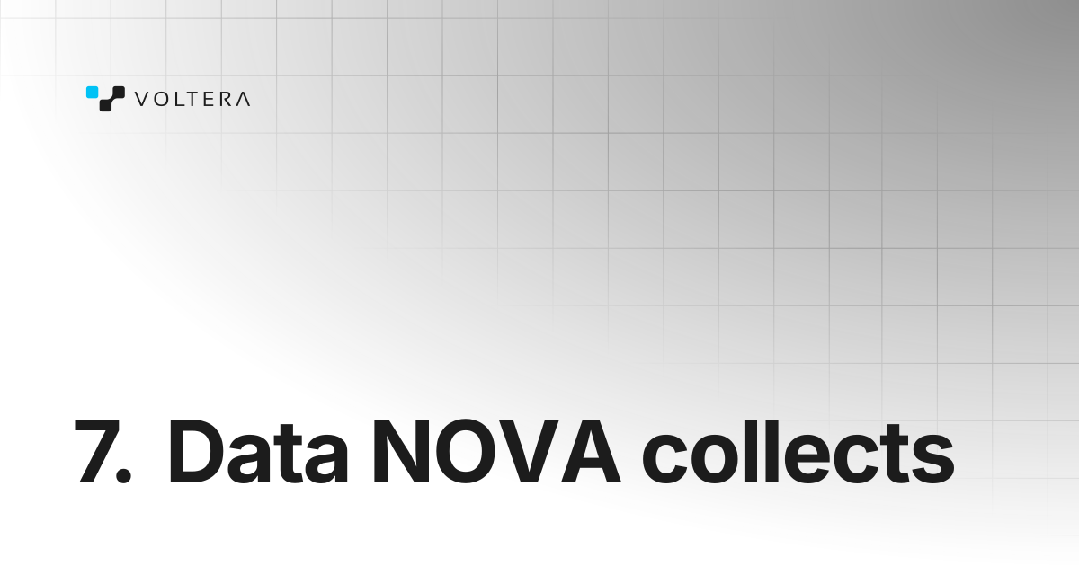 7. Data NOVA collects | NOVA | Voltera Docs