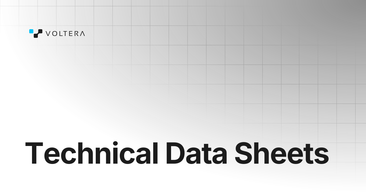 Technical Data Sheets | V-One | Voltera Docs